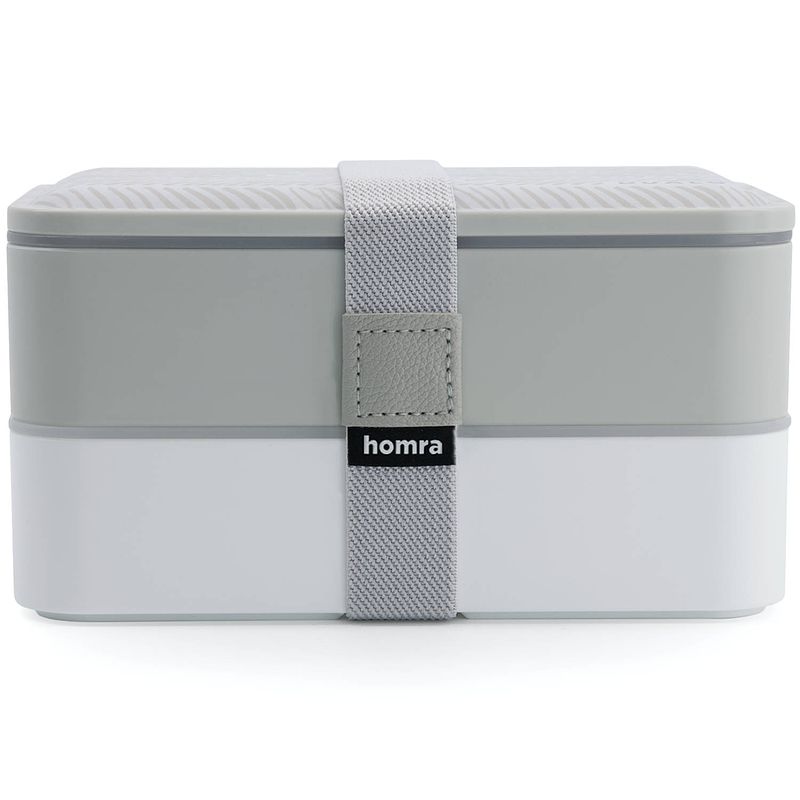 Foto van Homra 2-laags lunchbox dualo grey