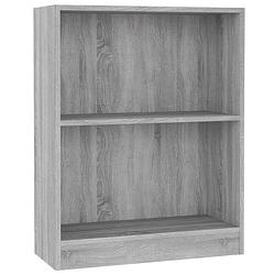 Foto van Vidaxl boekenkast 60x24x74,5 cm bewerkt hout grijs sonoma eikenkleurig