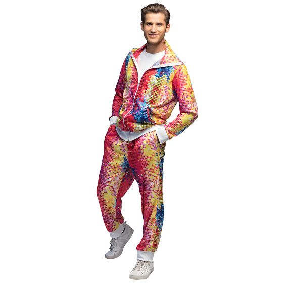 Foto van Boland disco dude trainingspak heren multicolor maat 52/54