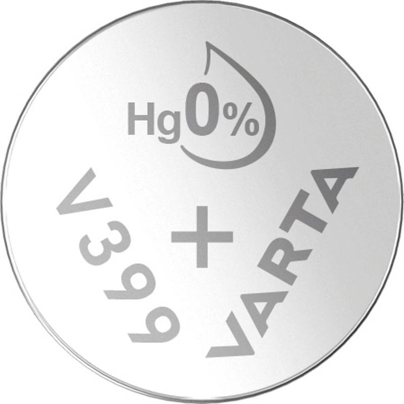 Foto van 399 knoopcel zilveroxide 1.55 v 42 mah varta silver coin v399/sr57 nabli 1 1 stuk(s)