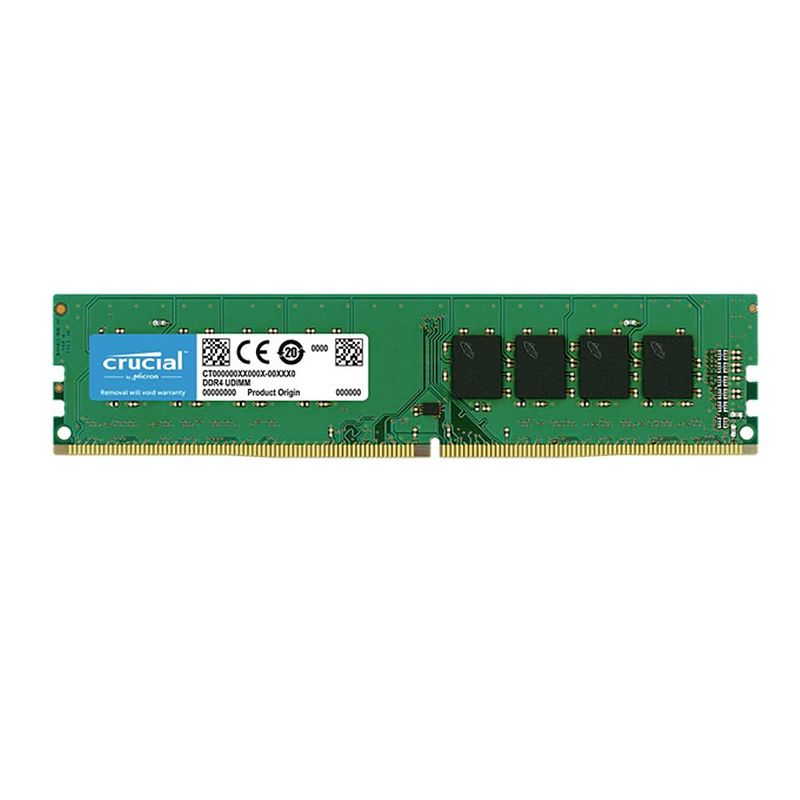 Foto van Crucial ct8g4dfs8266 werkgeheugenmodule voor pc ddr4 8 gb 1 x 8 gb 2666 mhz 288-pins dimm cl19 ct8g4dfs8266