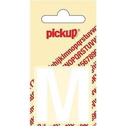 Foto van Plakletter helvetica 40 mm sticker witte letter m