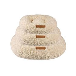 Foto van M-pets hondenkussen rond 105 cm pluche beige