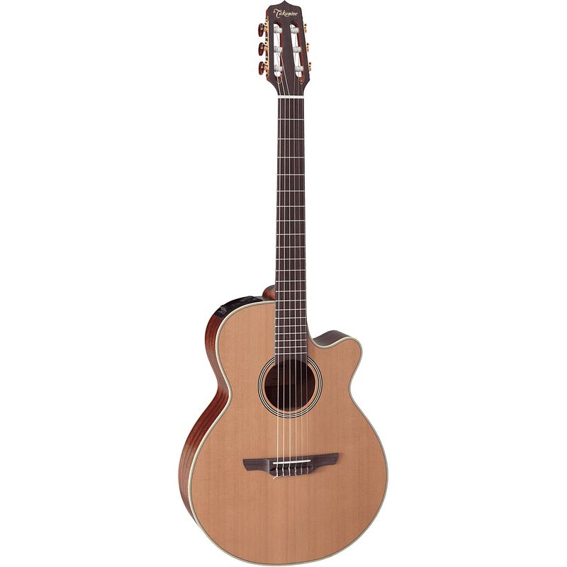 Foto van Takamine natural series en60c e/a klassieke gitaar met koffer