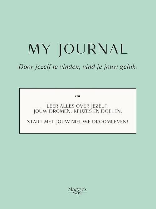 Foto van My journal - maggie maris - hardcover (9789090366302)