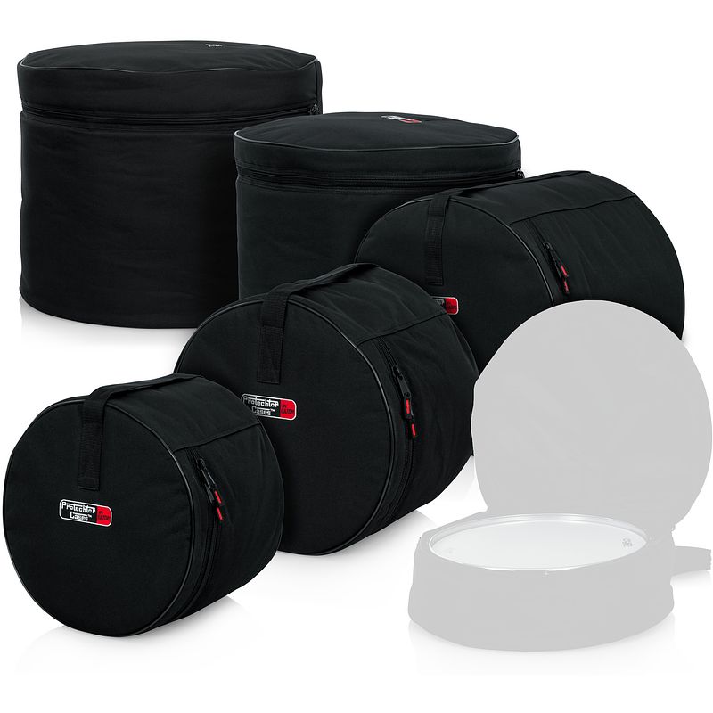 Foto van Gator cases gp-standard-100 drumhoezenset voor 22, 12, 13, 16 en 14 inch