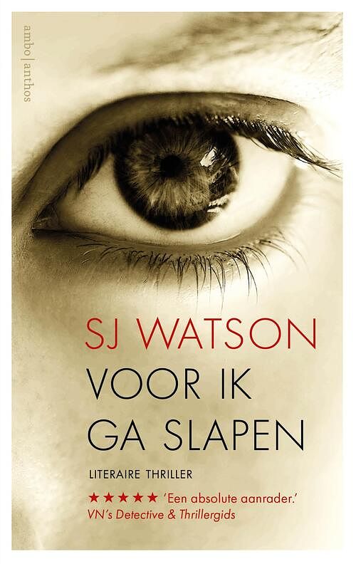 Foto van Voor ik ga slapen - sj watson - paperback (9789026362941)