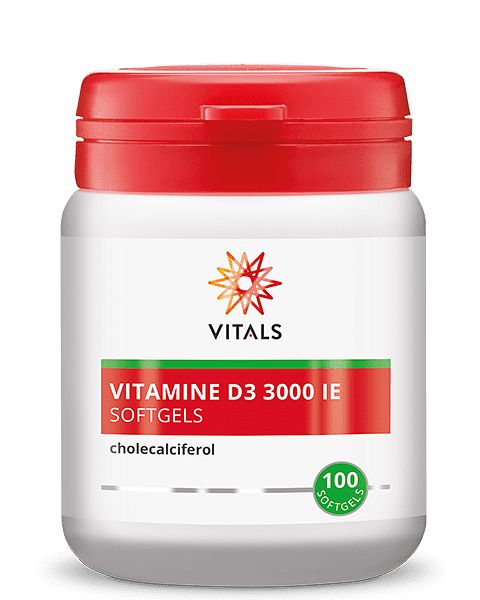 Foto van Vitals vitamine d3 3000ie softgels