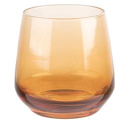 Foto van Clayre & eef waterglas 310 ml bruin glas drinkbeker drinkglas bruin drinkbeker drinkglas