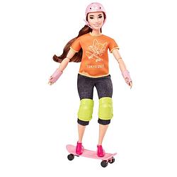 Foto van Barbie skateboarder pop