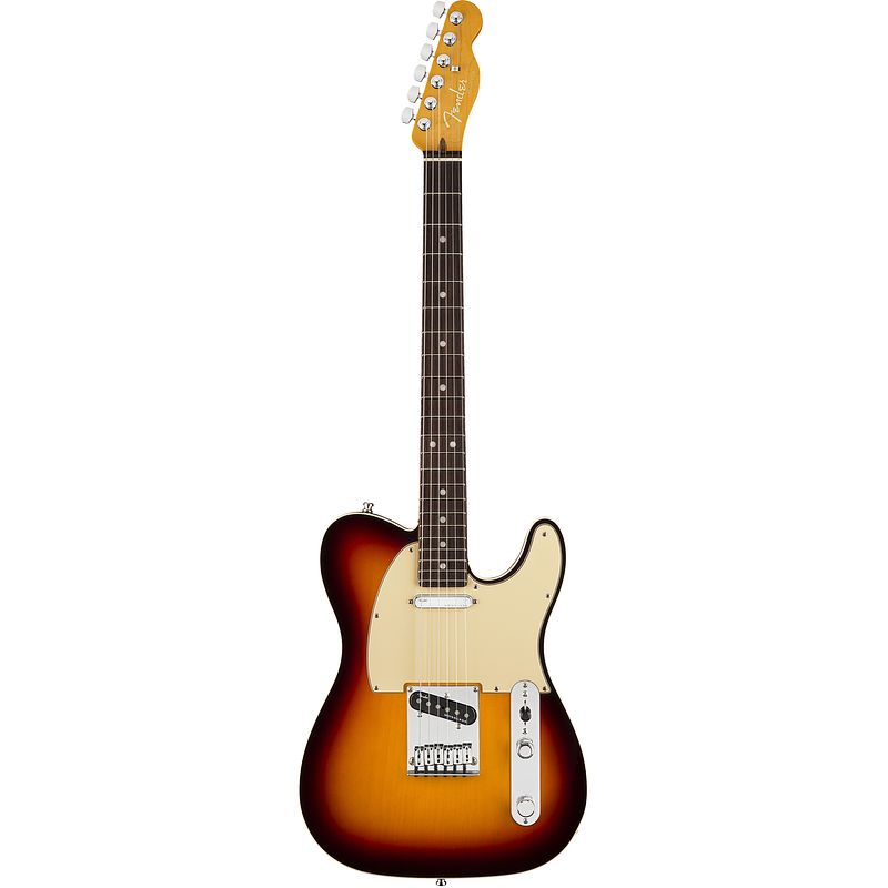 Foto van Fender american ultra telecaster ultra burst rw met koffer