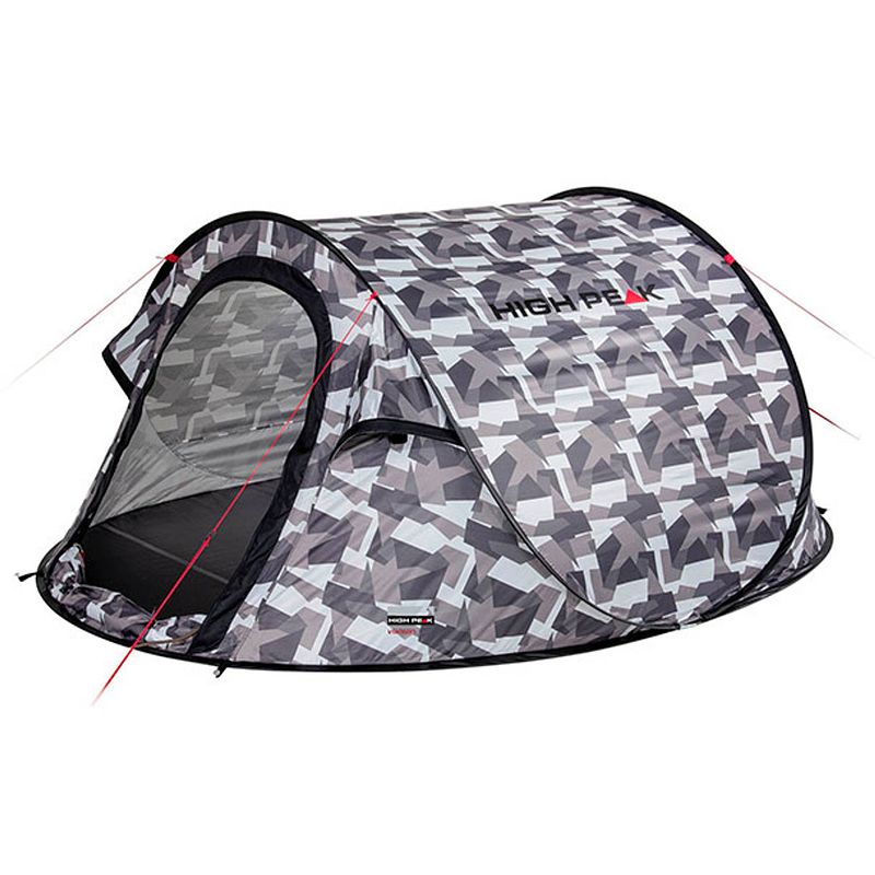 Foto van High peak pop-up tent vision 2 235 x 140 x 100 cm grijs