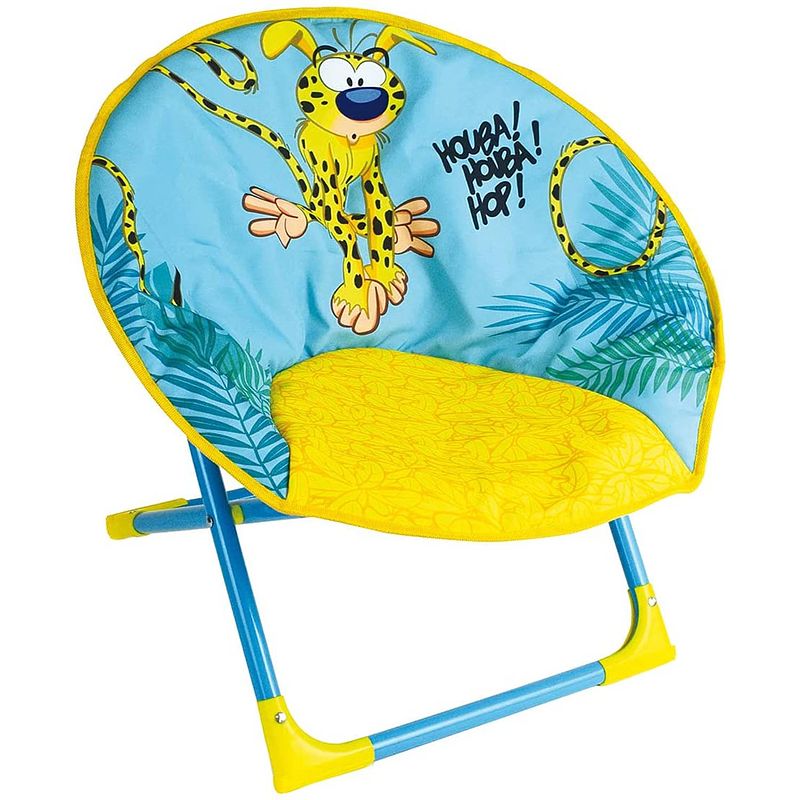 Foto van Jemini kinderstoel marsupilami 47 x 54 cm opvouwbaar blauw/geel