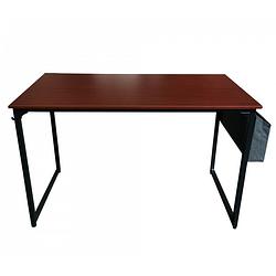 Foto van Bureau stoer - computertafel - laptoptafel - 120 cm breed - vintage bruin