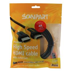 Foto van Scanpart hdmi 2.0 kabel 3.0mtr hdmi kabel