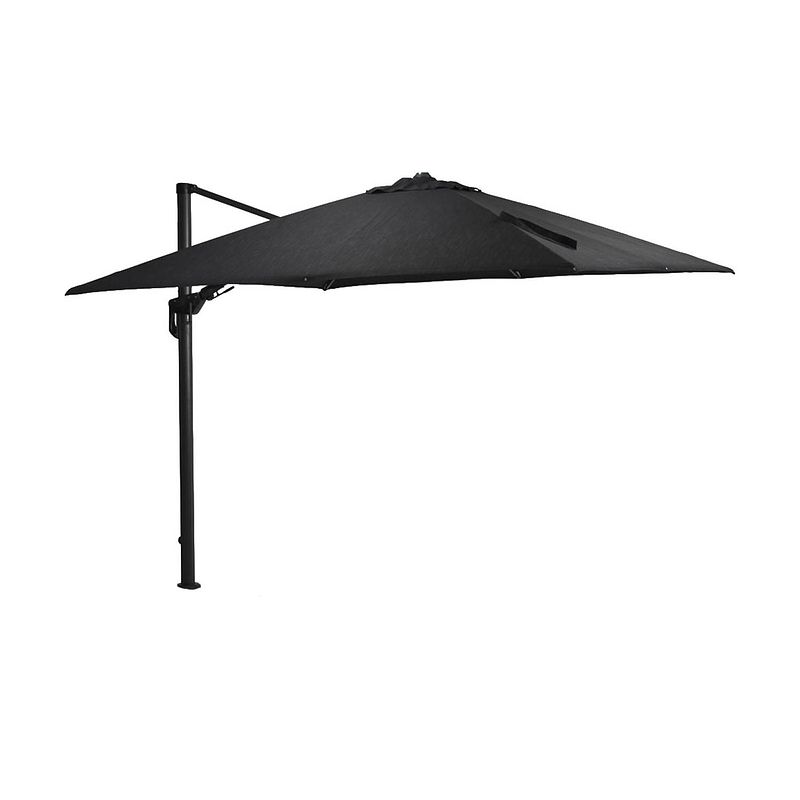 Foto van Garden impressions zweefparasol hawaii deluxe 300x300 - donker grijs - zwart