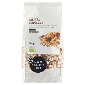 Foto van Raw organic food muesli cacao 500g bij jumbo