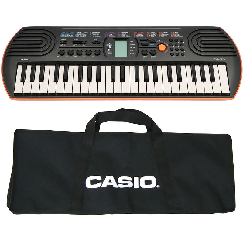 Foto van Casio sa-76 set mini keyboard + tas