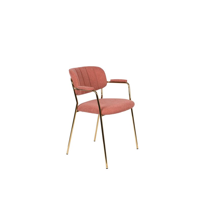 Foto van Anli style armchair jolien gold/pink