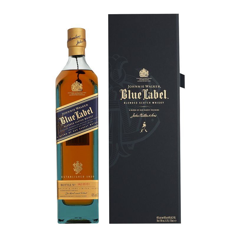 Foto van Johnnie walker blue label 70cl whisky + giftbox