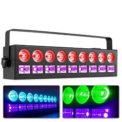 Foto van Led bar rgbw-uv - beamz lcb99 - met 9x 4w rgbw led'ss + 9x 3w uv blacklight led'ss - dmx