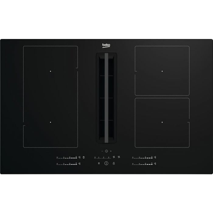 Foto van Beko hixi84700uf inductie inbouwkookplaat met afzuiging