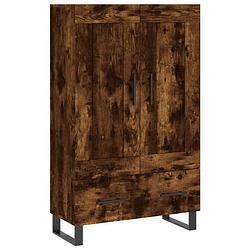 Foto van Vidaxl hoge kast 69,5x31x115 cm bewerkt hout gerookt eikenkleurig