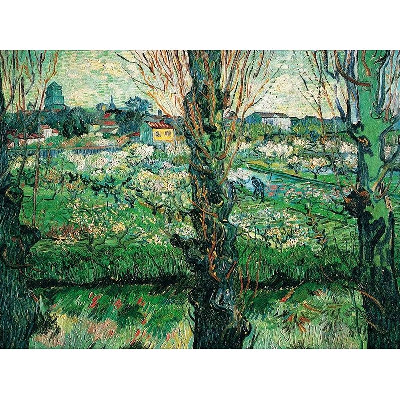 Foto van Vincent van gogh - blick auf arles kunstdruk 80x60cm