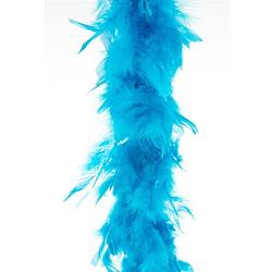 Foto van Boa kerstslinger - turquoise blauw - 200 cm - kerstslingers - kerstslingers