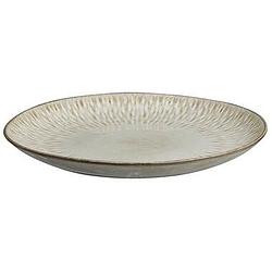 Foto van Dinerbord bodhi - beige stoneware - ø27,5 cm - leen bakker