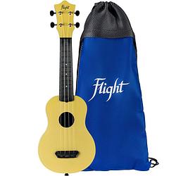 Foto van Flight ultra travel series uts-35 sand kunststof sopraan ukelele met hoes