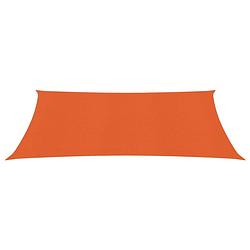 Foto van The living store schaduwdoek - 2 x 4 m - oranje - hdpe