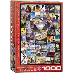 Foto van Eurographics puzzel railroad adventures - 1000 stukjes