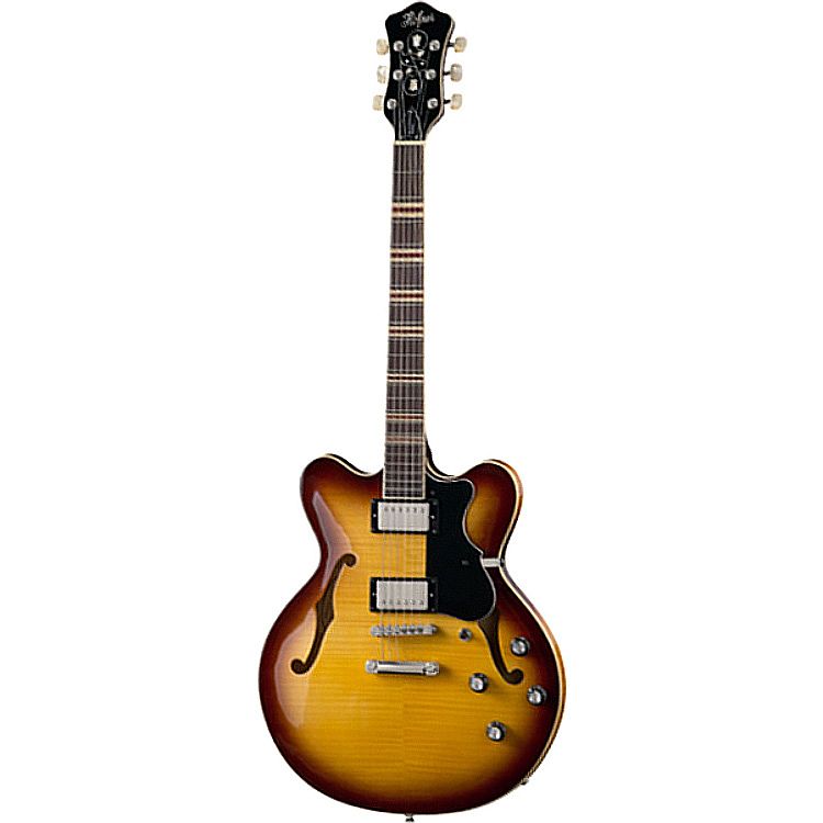 Foto van Hofner verythin ct antique brown sunburst