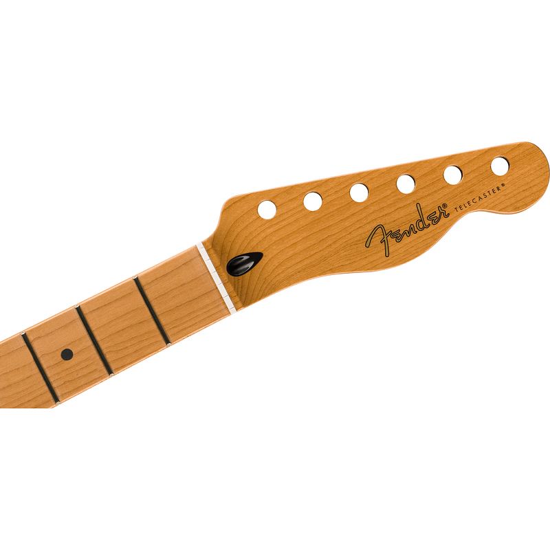 Foto van Fender satin roasted maple telecaster neck maple fretboard losse hals met esdoorn toets voor elektrische gitaar