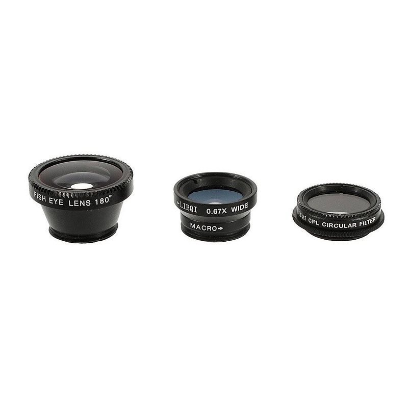 Foto van United entertainment clip-on lens objektiv 4-in-1 zwart 10-delig