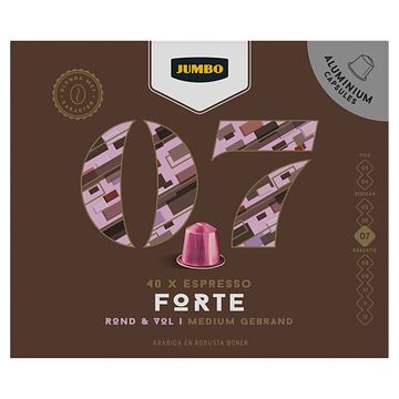 Foto van Jumbo 07 espresso forte koffiecups 40 stuks