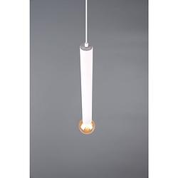 Foto van Moderne hanglamp clermont - metaal - wit