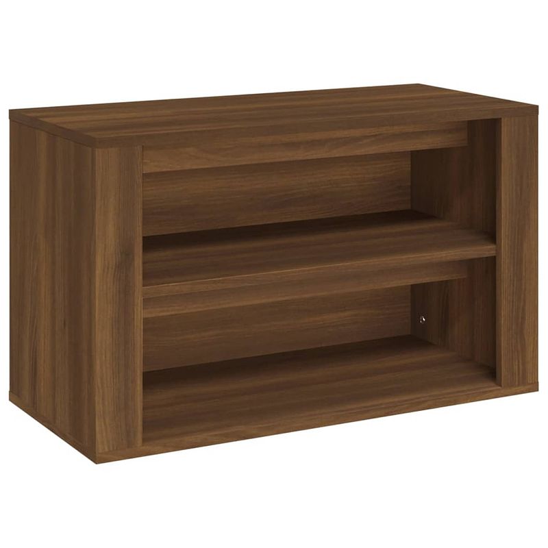 Foto van Vidaxl schoenenrek 75x35x45 cm bewerkt hout bruineikenkleurig