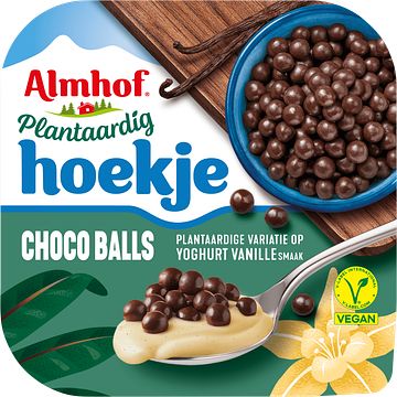 Foto van Almhof plantaardig hoekje choco balls vanille smaak 125 g bij jumbo