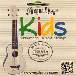 Foto van Aquila 160u kids multicolor set snaren voor ukelele