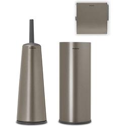 Foto van Brabantia renew toiletaccessoires, set van 3 - platinum