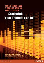 Foto van Statistiek voor techniek en ict - g.p. benson, j. t macclave, t. sincich - paperback (9789043014090)