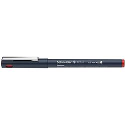 Foto van Schneider fineliner permanent pictus 0,7 mm edelstaal rood