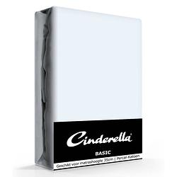 Foto van Cinderella basic hoeslaken saffier hoge hoek - 40 cm-180 x 220 cm