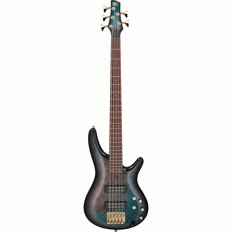 Foto van Ibanez sr405epbdx soundgear tropical seafloor burst 5-snarige elektrische basgitaar