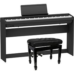 Foto van Roland fp-30x bk digitale piano + onderstel + pedal unit + pianobank