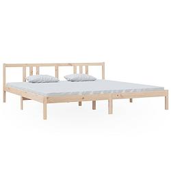 Foto van Vidaxl bedframe massief hout 200x200 cm