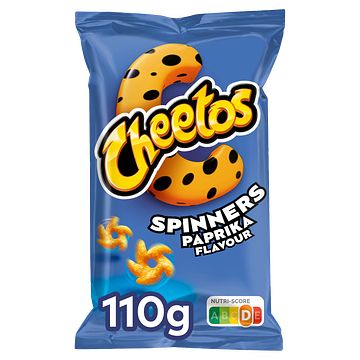 Foto van Cheetos spinners paprika chips 110gr bij jumbo