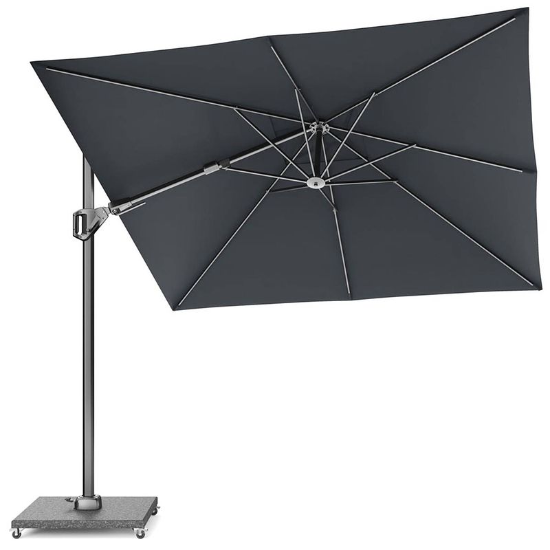 Foto van Platinum voyager t2 premium zweefparasol 2,7x2,7 m - faded black